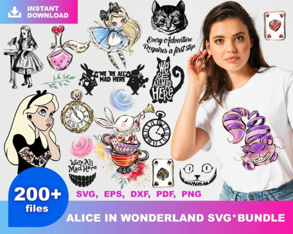 200+ Alice In Wonderland Bundle