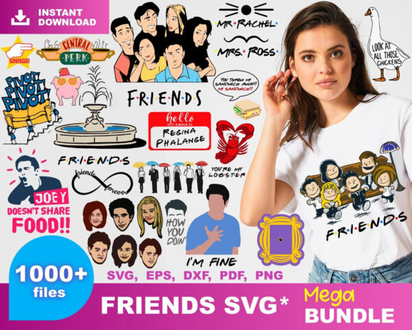1000+ Friends Svg Bundle