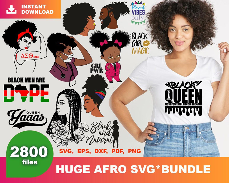 2800 Huge Afro Bundle Files