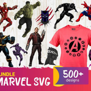 500+ Marvel Bundle Svg