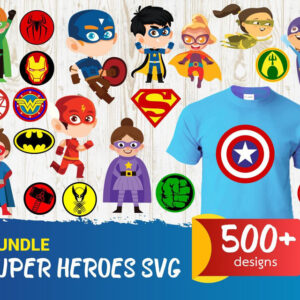 500+ Super Heroes Bundle Svg