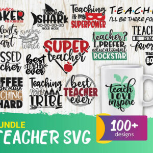 100+ Teacher Bundle Svg
