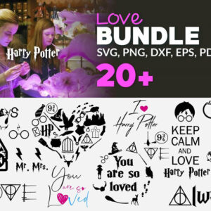 20+ Harry Potter Love Bundle svg