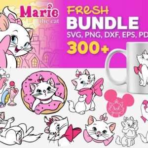 300+ Marie Cat Bundle Svg