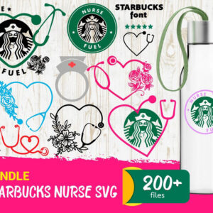 200+ Starbucks Nurse SVG