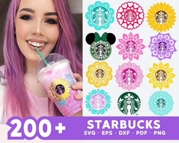 200+Starbucks Bundle SVG