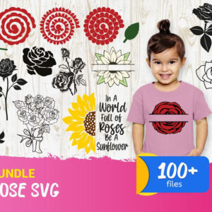 100+ Rose Bundle SVG