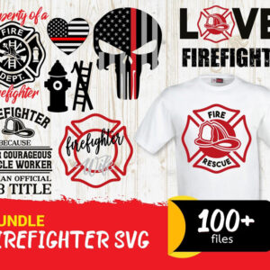 100+ Files Firefighter Svg