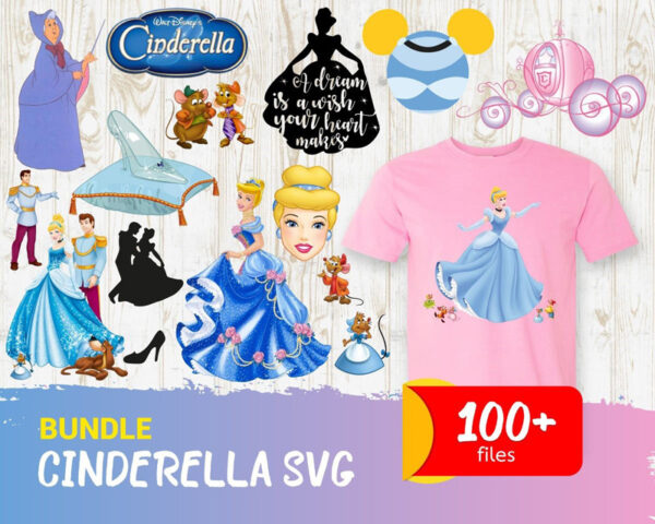 100+ Disney Cinderella Bundle Svg