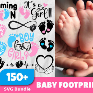 150+ Baby Footprint Svg