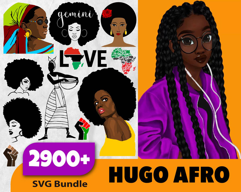 2900+ Hugo Afro Bundle svg