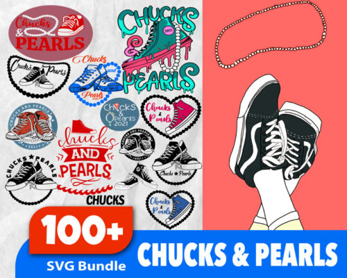 100+ Chucks and Pearls Svg