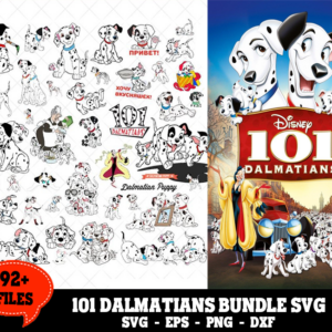 92+ Files One Hundred And One Dalmatians Svg Bundle