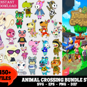 450+ Files Animal Crossing Bundle Svg