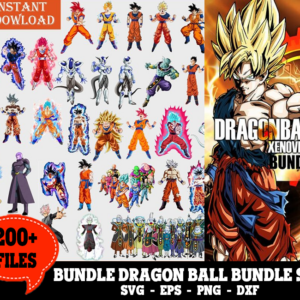 200+ Files Anime Dragon Ball Z Svg Bundle