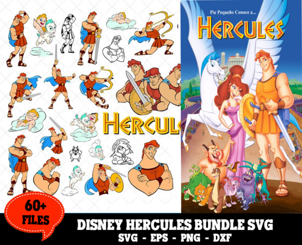 60+ Files Disney Hercules Bundle Svg