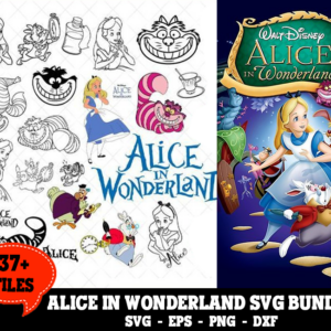 37+ Files Alice In Wonderland Svg Bundle