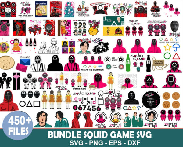 450 Squid Game Bundle svg