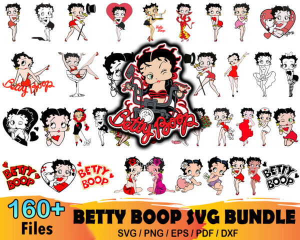 160+ Betty Boop Svg Bundle