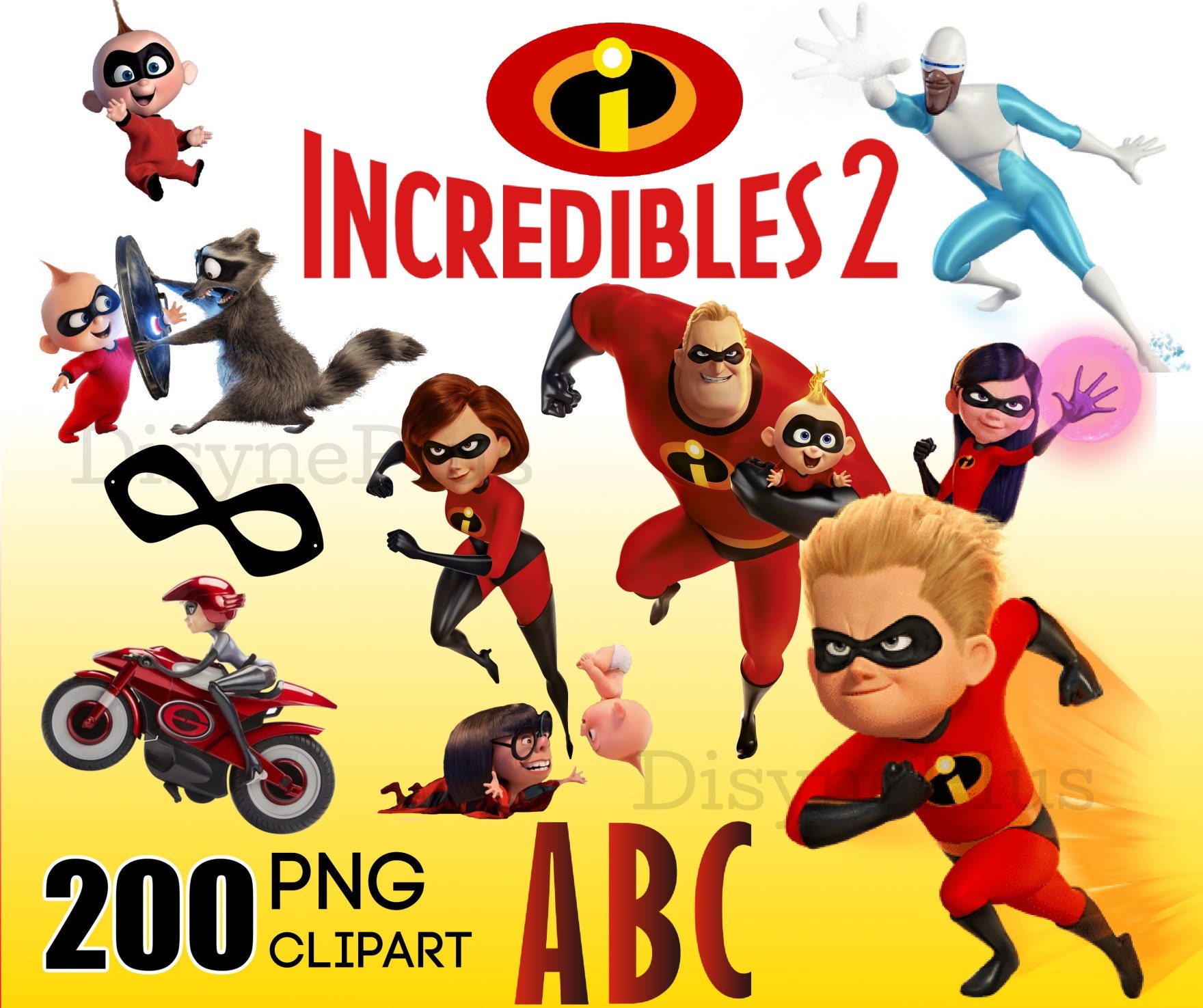 200 Incredibles 2 bundle png