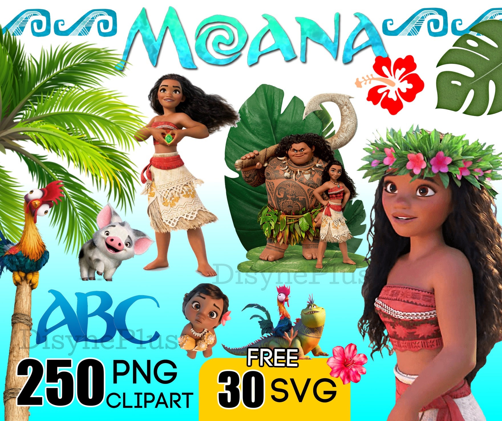 250 Disney Moana bundle svg