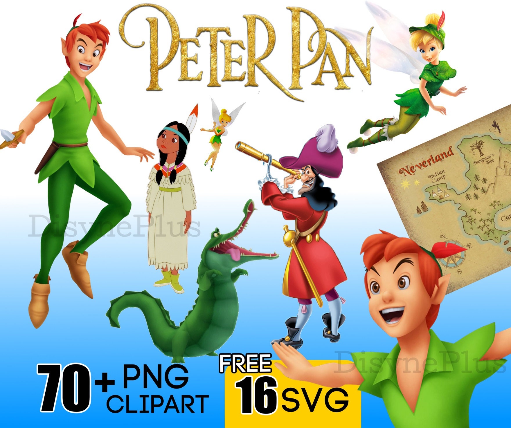 70 Peter Pan png bundle