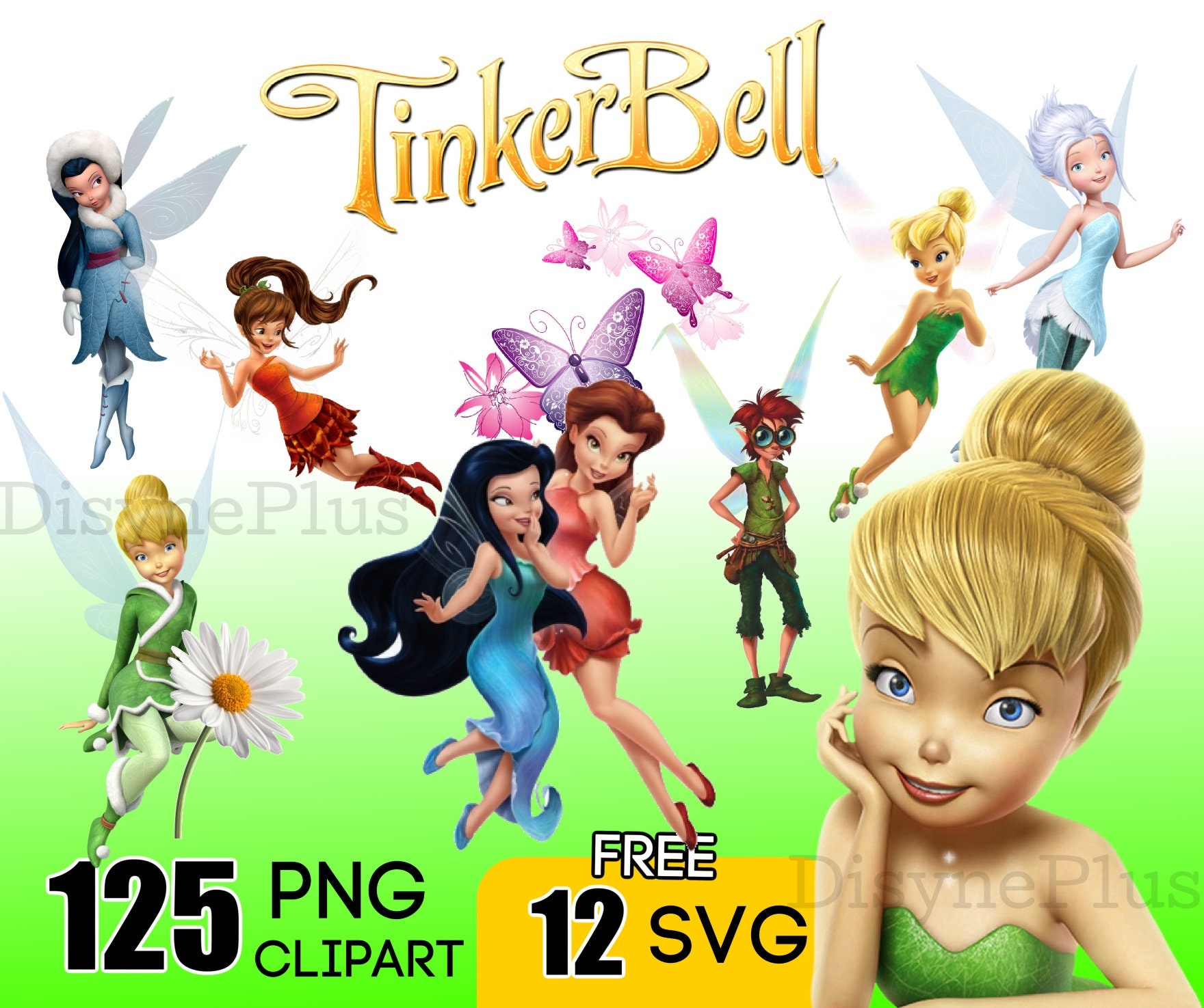125 TinkerBell png Bundle