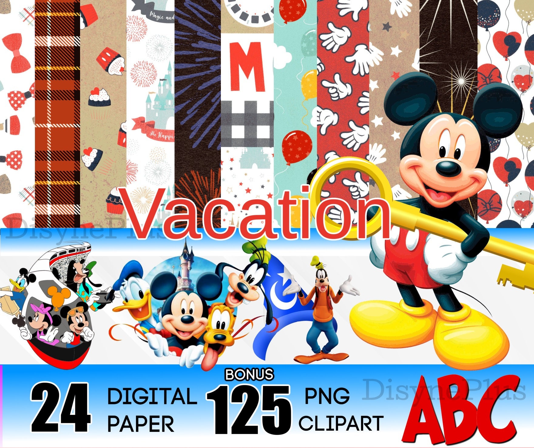 125 Mickey vacation bundle png