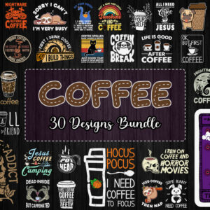 30 Designs Coffee Bundle Svg