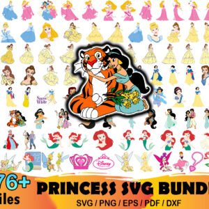 676+ Princess Svg Bundle
