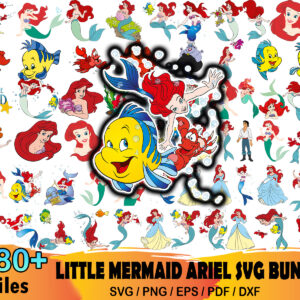 280+ Little Mermaid Ariel Svg Bundle