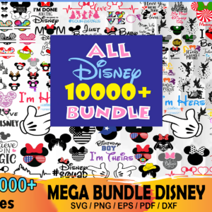 10000+ Disney Svg Bundle
