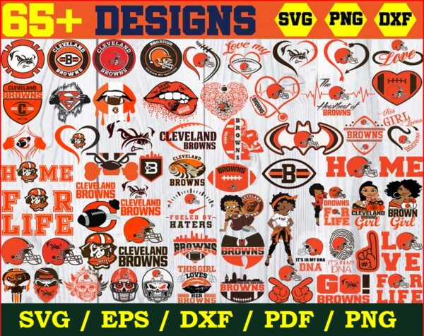 65+ Designs Cleveland Browns Football Svg Bundle