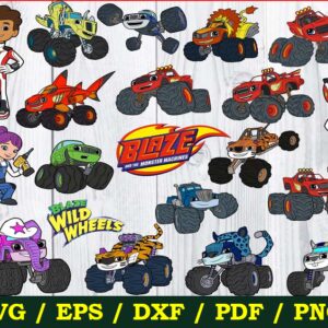 Blaze And The Monster Machines Svg Bundle