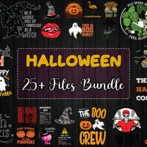 25 Files Halloween Bundle Svg