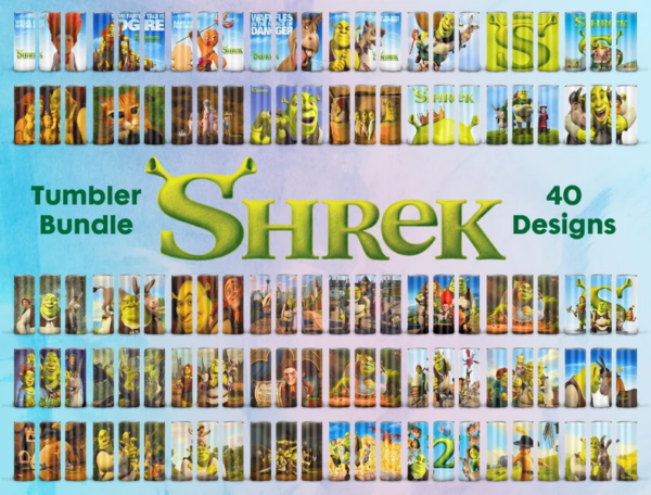 40 Shrek Tumbler Bundle