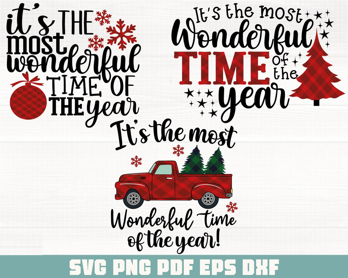 Its The Most Wonderful Time Of The Year Bundle svg