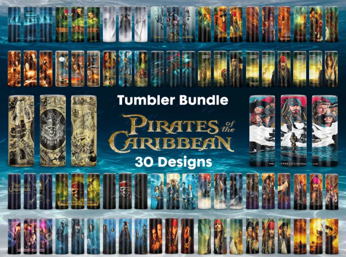 30 Pirates of Caribbean Tumbler bundle