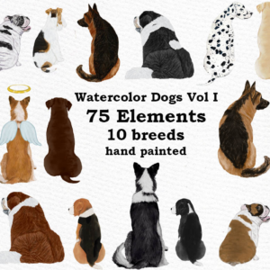 Watercolor Dog Clipart Png