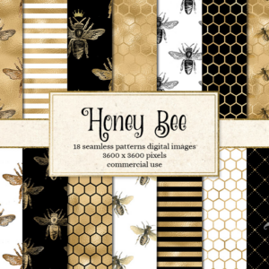 Honey Bee Digital Paper Png