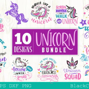 10 Unicorn Svg Bundle