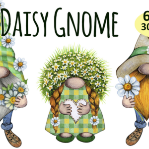 Daisy Flowers Gnome Clipart Png