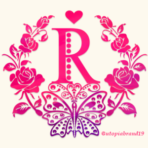 Rose Butterfly Monogram Font