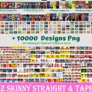 10000+ Designs 20oz Skinny Straight And Tapered Bundle