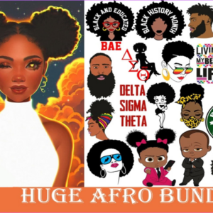 Huge Afro Svg Bundle
