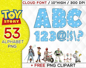 53 Toy Story Alphabet Font Png
