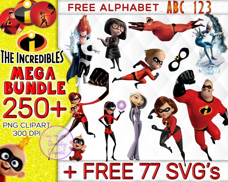 250+ Disney Incredibles Clipart Png