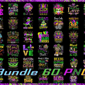 60 Mardi Gras Bundle Png