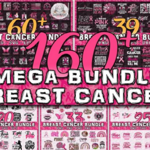 160 Breast Cancer Svg Bundle