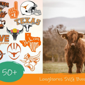50+ Files Texas Longhorns Football Svg Bundle